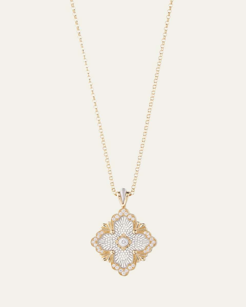 Opera Tulle Maxi 18K Gold Diamond Pendant Necklace